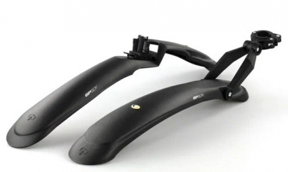 GP Pro - новый универсальный комплект крыльев для велосипедов с амортизаторами 24”-28”. Черные (1120